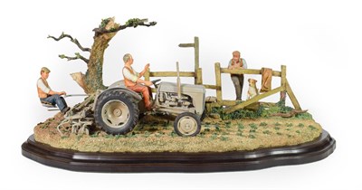 Lot 135 - Country Artists 'Lightly Does It', by Keith Sherwin, limited edition 51/450, on wood base, with...