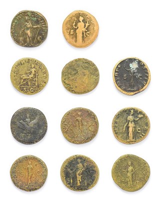 Lot 4011 - Ancient Rome, A Collection of 10 x Brass Sestertii consisting of coins of the emperors:...