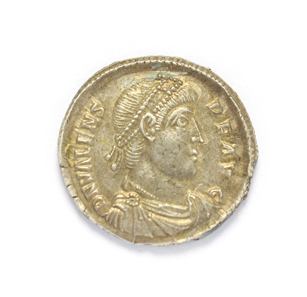 Lot 4015 - Ancient Rome, Valens (364 - 378 A.D.), Silver Heavy Siliqua. 3.28g, 19.8mm, 5h. Constantinople...