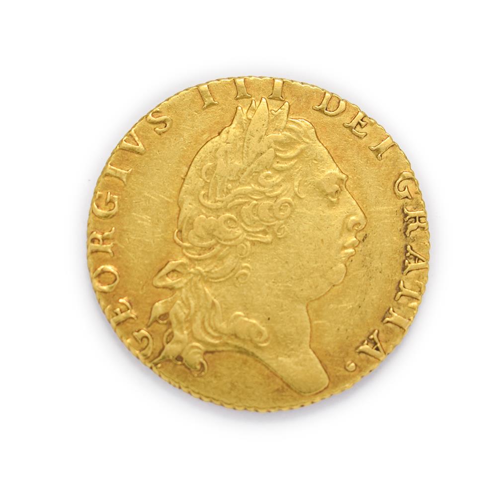 Lot 4021 - George III (1760 - 1820), 1795 Guinea. Obv: Fifth, laureate portrait of George III right. Rev:...