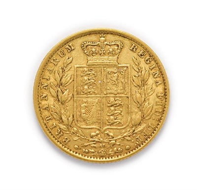 Lot 4027 - Victoria (1837 - 1901), 1866 Sovereign. Obv: Second (large), young portrait of Victoria left,...