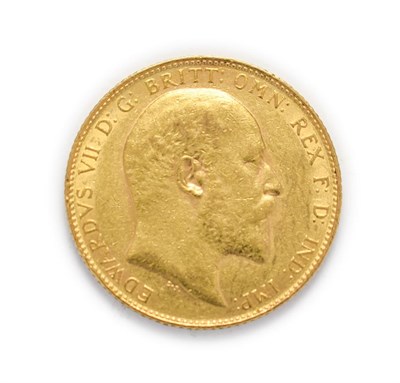 Lot 4040 - Edward VII (1901 - 1910), 1910 Sovereign. Obv: Bare head of Edward VII right, DeS. below truncation