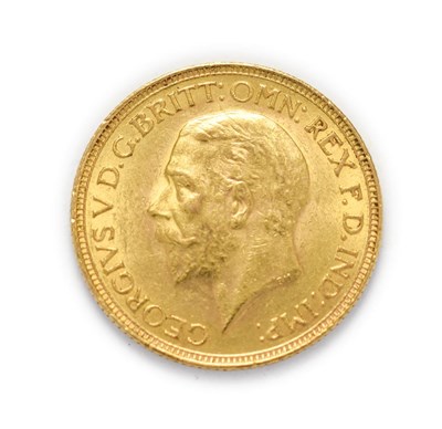 Lot 4054 - George V (1910 - 1936), 1929 South Africa Mint Sovereign. Obv: Bare head of George V left, B.M....