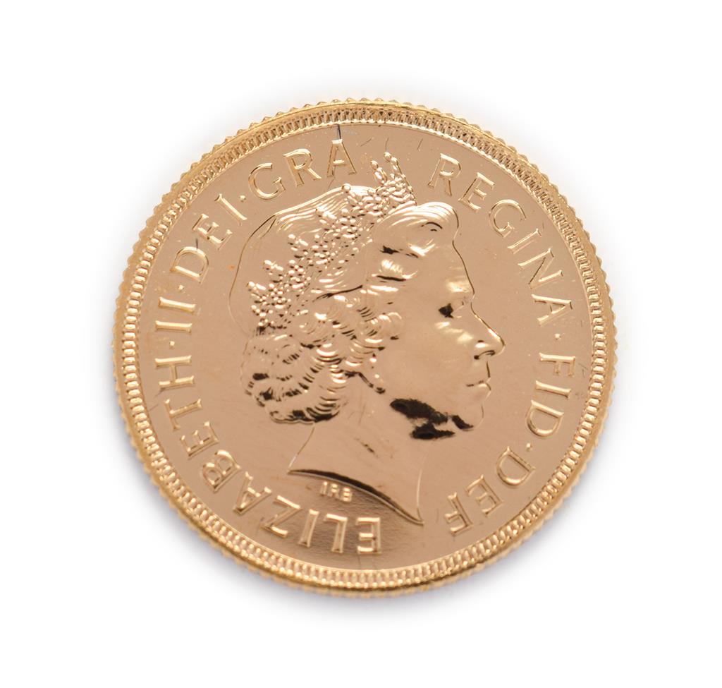 Lot 4063 - Elizabeth II (1952 -), 2002 Brilliant Uncirculated Golden Jubilee Sovereign. Obv: Fourth,...