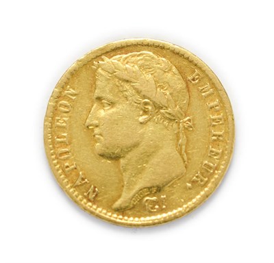 Lot 4069 - France, Napoleon I 1811A Gold Twenty Francs. 6.45g of .900 gold. Paris Mint. Obv: Laureate head...