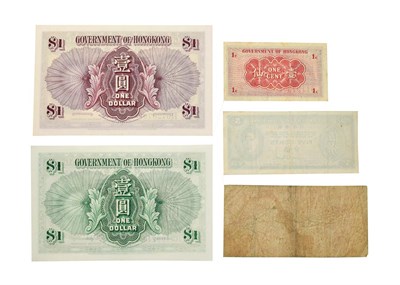 Lot 4116 - Hong Kong, 2 x Uncirculated Bank Notes consisting of: 1936 one dollar, serial number: R67076....