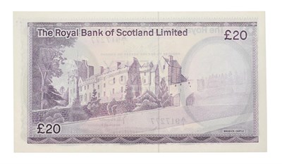 Lot 4122 - Scotland, Royal Bank of Scotland Limited, 1977 Twenty Pounds, J. B. Burke signature, serial number