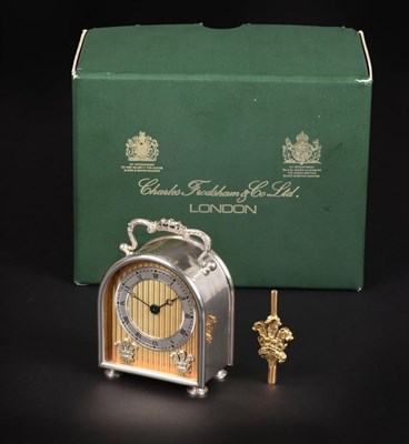 Lot 2158 - A Small Silver Limited Edition Carriage Timepiece To Commemorate The Wedding of H.R.H Prince...