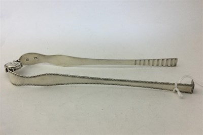 Lot 2210 - A Pair of George III Provincial Silver Asparagus-Tongs, by John Langlands and John Robertson,...