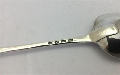 Lot 2211 - A George III Silver Hash-Spoon, Maker's Mark JJ, Possibly for James Jones, London, 1762, Hanoverian