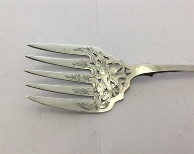 Lot 2220 - A Pair of Victorian Silver Fish-Servers, by Charles Boyton, London, 1855, Fiddle pattern,...