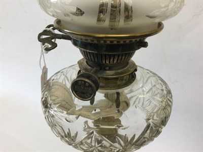 Lot 2246 - A Victorian Silver Oil-Lamp, by James Deakin and Sons, Sheffield, 1893, on stepped square base with