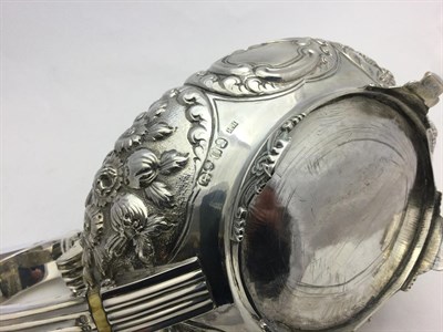 Lot 2249 - A Three-Piece George IV Silver Tea-Service, by Hyam Hyams, London 1822, each piece oval and on...