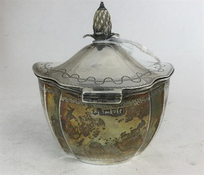 Lot 2261 - An Edward VII Silver Tea-Caddy, by Thomas Bradbury and Sons, London, 1901, tapering shaped...
