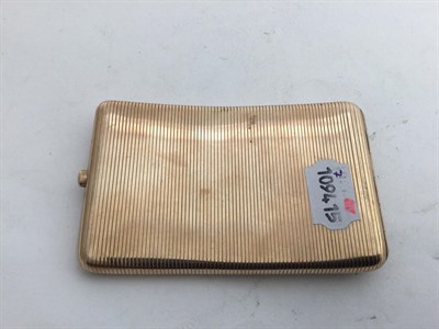 Lot 2262 - An Edward VII Gold Cigarette-Case, by Samson Mordan and Co., London, 1902, 9ct, curved oblong,...
