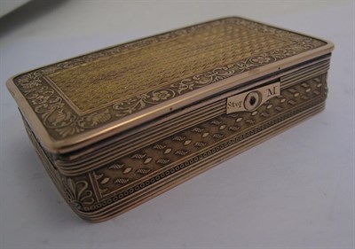 Lot 2276 - A French Empire Silver-Gilt Musical-Box, by L. Baudin, Paris, 1809-1819, oblong, the hinged...