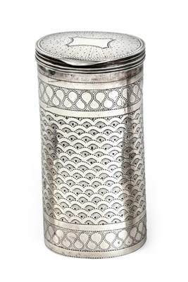 Lot 2305 - A George IV Silver Nutmeg-Grater, by Ledsam, Vale and Wheeler, Birmingham, Probably 1828,...