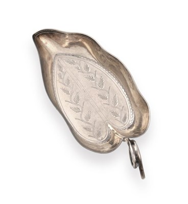Lot 2312 - A George III Silver Caddy-Spoon, by Joseph Willmore, Birmingham, 1807, leaf-shaped and with...