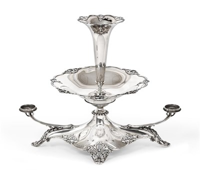Lot 2326 - A George V Silver Centrepiece Epergne, by Elkington and Co., Birmingham, 1918, Retailed by...