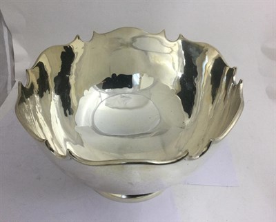 Lot 2329 - An Elizabeth II Silver Rose-Bowl, by Barker Brothers Silver Ltd., Birmingham, 1960, tapering and on