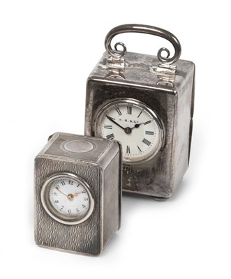 Lot 2338 - A George V Silver-Mounted Timepiece and a French Silver-Mounted Timepiece, The First by Asprey,...