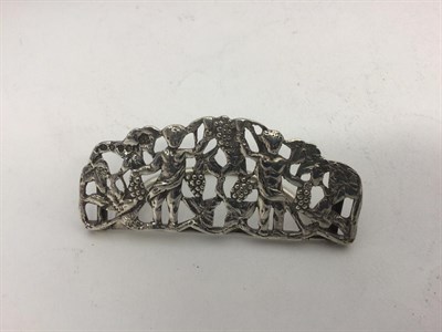 Lot 2366 - A Set of Six Victorian Silver Place-Card Holders, by Julius Rosenthal and Samuel Jacob, London,...