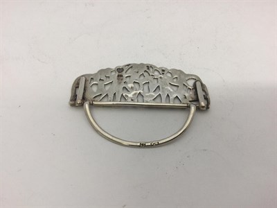 Lot 2366 - A Set of Six Victorian Silver Place-Card Holders, by Julius Rosenthal and Samuel Jacob, London,...