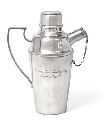 Lot 2377 - A George V Silver Cocktail-Shaker, by the Goldsmiths and Silversmiths Co. Ltd., London, 1930,...