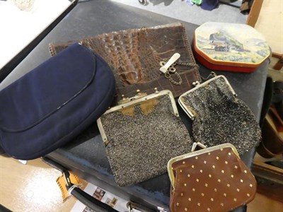 Lot 1003 - Assorted mainly ladies early to mid 20th century costume accessories including shoes, hats, leather