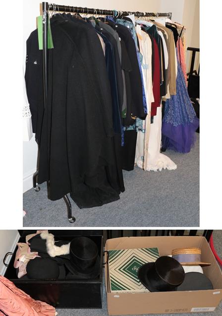 Lot 1056 - Assorted gents theatrical jackets, coats and dressing robes, including a policeman's jacket,...