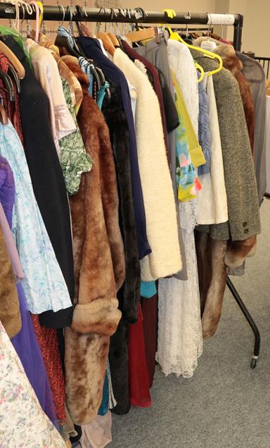 Lot 1062 - Quantity of 1940s and later costume, cotton dresses, separates, faux fur and other jackets etc