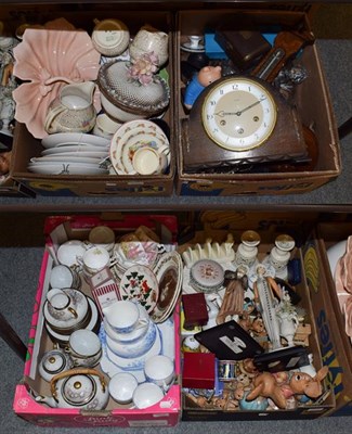 Lot 1102 - Assorted ceramics including Giuseppe Armani figures, Pendelfin, Wellington and Queen Anne china...