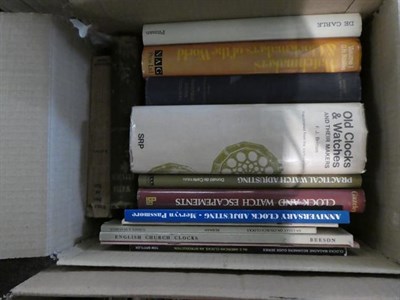 Lot 1104 - A quantity of clock and watch reference books (six boxes)