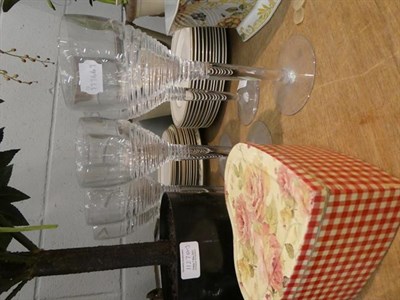 Lot 1127 - A set of six Jasper Conran for Stuart Crystal wine glasses, an Emma Bridgewater cheese plate, a...