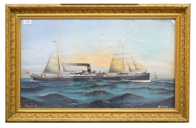 Lot 1146 - Chelydra, owned by Jardine Matherson & Co (Indo China trade vessel) signed and dated...