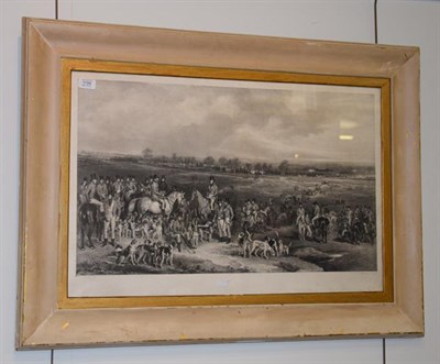 Lot 1194 - After Francis Grant, the Meeting of the Royal Hounds on Ascot Heath, print, 49cm by 76cm