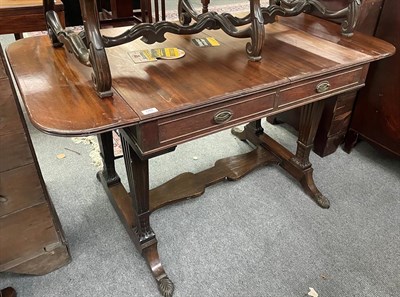 Lot 1399 - An Edwardian mahogany sofa table (a.f.) 135cm by 76cm by 75cm