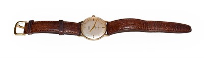 Lot 149 - A 9 carat gold wristwatch, signed Nivada, inside case back with Edinburgh hallmark for 1963