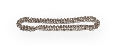 Lot 180 - A silver chain, length 77cm