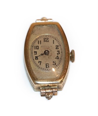 Lot 239 - Rolex Princess 9ct gold cased watch