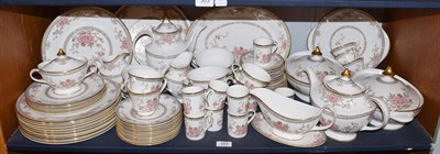 Lot 304 - A Royal Doulton Canton pattern part dinner and tea service including a pair of tureens, sauce...