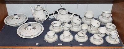 Lot 311 - Royal Doulton 'Old Colony' pattern tea and dinnerware's comprising ten tea cups, twelve coffee...