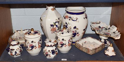 Lot 323 - A quantity of Masons Mandalay pattern wares including lidded jars, plates, vases etc (17)