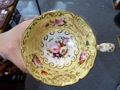 Lot 364 - A Victorian part tea service possibly Spode, with floral decoration together with a set of ten...