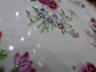Lot 79 - A Set of Four Chinese Porcelain Plates, Qianlong, painted in famille rose enamels with peacocks...