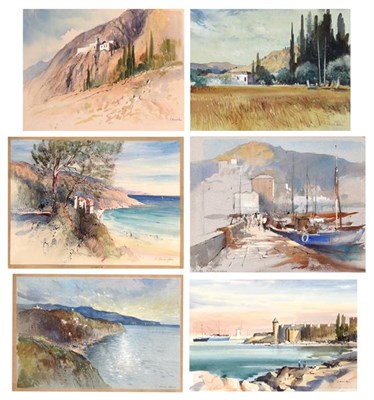 Lot 172 - John Barrie Haste (1931-2011) Hydra, Greece Signed inscribed and dated 9.8.82, watercolour,...