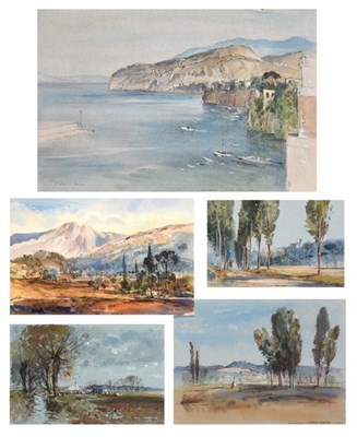 Lot 173 - John Barrie Haste (1931-2011) Near Naples Signed and dated (19)74, mixed media, together with...