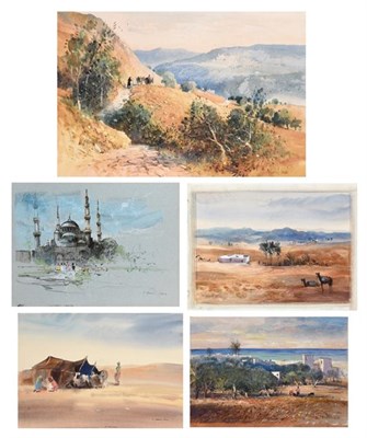Lot 178 - John Barrie Haste (1931-2011) Sousse Signed and inscribed, watercolour together with a...