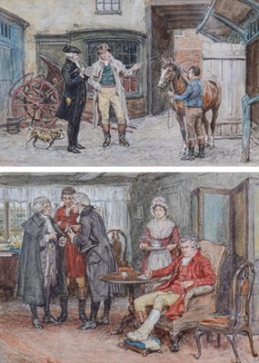 Lot 179 - Frank Dadd RI (1851-1929)  ''A Prospective Buyer'' Signed and dated 1911 (?) watercolour heightened