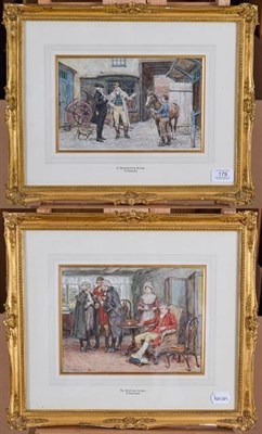 Lot 179 - Frank Dadd RI (1851-1929)  ''A Prospective Buyer'' Signed and dated 1911 (?) watercolour heightened